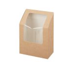 Posuda za wrap/tortilje s folijom 90x50x130 mm kraft 50 kom
