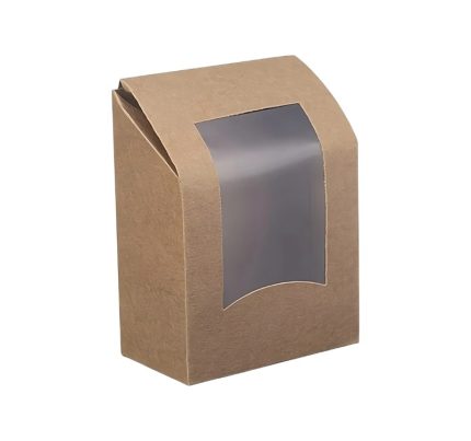 Posuda za wrap/tortilje s folijom 90x50x120 mm kraft 50 kom