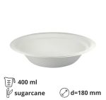 Tanjur BIO (sugarcanes) duboko 400 ml d=180 mm bijela 50 kom