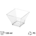 Fingerfood posudica PS 120 ml 60х60х60 mm Pagoda prozirna 50 kom