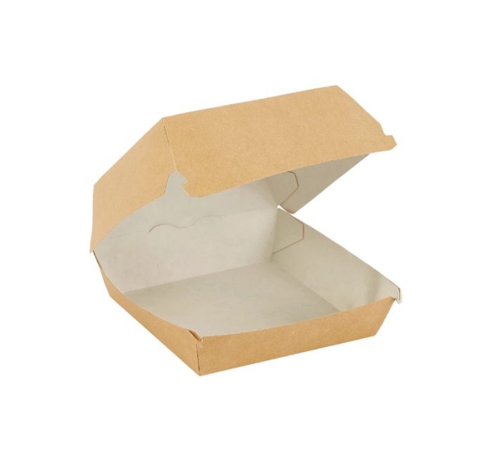 Kutija za hamburger 120x120x70 mm kraft 50 kom