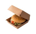 Kutija za hamburger 170x170x80 mm kraft/kraft 100 kom