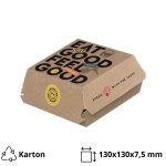 Kutija za hamburger 130x130x7,5 mm print 100 kom