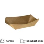 Papirnata plitica XL 225x131x54 mm (gornje dimenzije) kraft 250 kos