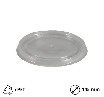 Poklopac rPET za posudu 750 (850) ml d=145 mm 50 kom