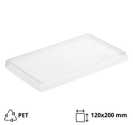 Poklopac za posudu OneClick 800 ml 120x200mm, prozoren,raven  50 kom