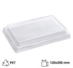 Poklopac za posudu OneClick 800 ml 120x200mm, prozoren, h=20 mm 50 kom