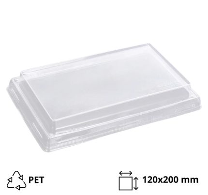 Poklopac za posudu OneClick 800 ml 120x200mm, prozoren, h=20 mm 50 kom
