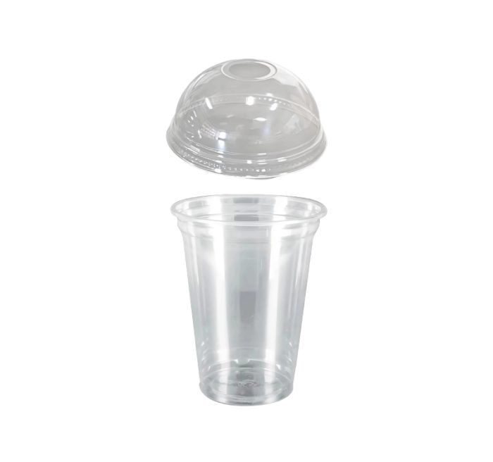 Čaša rPET 400 (380) ml d=95 mm h=120 mm za poklopcem 50 kom (komplet)