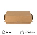 Kutija HOT-DOG BIO  210x70x75 mm kraft 50 kom