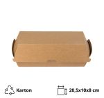 Kutija Fast Food BIO kraft 205x100x80 mm 100 kom