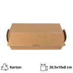 Kutija Fast Food BIO kraft 205x100x80 mm 100 kom