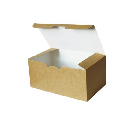 Papirnata posuda NAGGETS/TAKE AWAY 115х75х45 mm kraft 50 kom