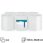 Papirnati ručnici 2 sl 130m h=39cm bijela centralno izvlačenje sa perforacijom (list 39x20cm) Cellulose Paloma 6 rol