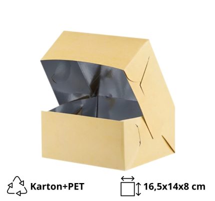 Papirnata kutija 16,5х14х8 cm kraft [12 kom/pak]