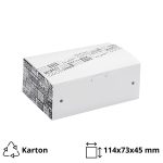 Papirnata posuda 114x73x45 mm, Black&White 50 kom