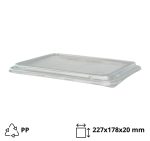 Pokrov za posodico PP 227×178 mm prozoren 50 kom