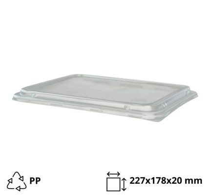 Pokrov za posodico PP 227×178 mm prozoren 50 kom