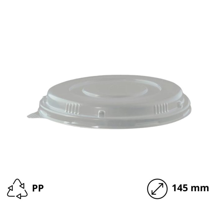 Pokrov za posodico PP d=145mm, h=25mm (350,500ml) 50 kom