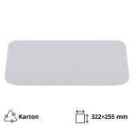 Poklopac za alu posudu 3180 ml 322×255 mm  50 kom