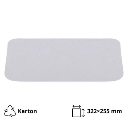 Poklopac za alu posudu 3180 ml 322×255 mm  50 kom