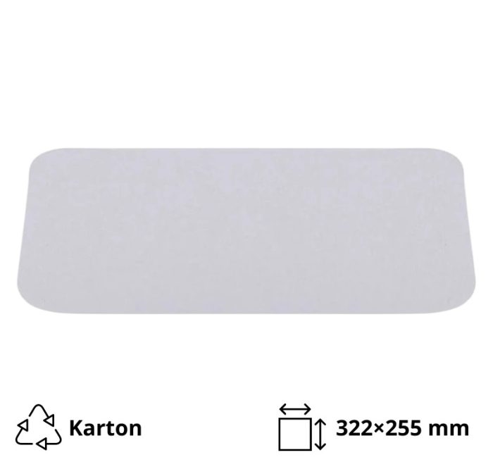 Poklopac za alu posudu 3180 ml 322×255 mm  50 kom