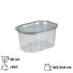Posuda za umake sa poklopcem rPET 80 ml prozirna 100 kom