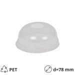 Poklopac kupola z rupom PET d=78 mm  50 kom