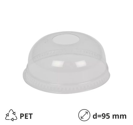 Poklopac kupola z rupom PET d=95 mm  100 kom