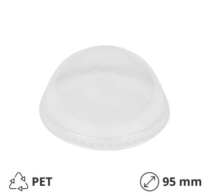 Poklopac kupola bez rupe PET d=95 mm 100 kom