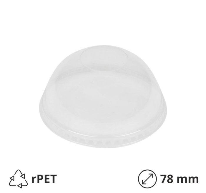 Poklopac kupola bez rupa rPET d=78 mm 50 kom
