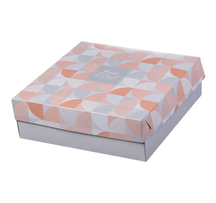 Kutija s poklopcem za desert 30x30x10 cm SWEET&FRESH [7 kom/pak]