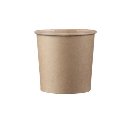 Papirnata posuda 340 ml d=90 mm h=85 mm kraft 50 kom