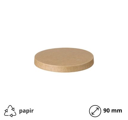 Poklopac papirnati d=90 mm kraft 50 kom