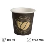 Čaša papirnata 100 (120) ml d=62 mm 1-slojna Coffee SUP, 50 kom