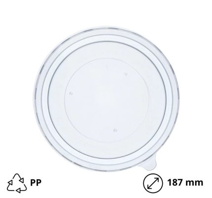 Poklopac PP za posudu papirnatu 1300 ml d=187 mm 50 kom