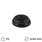 Poklopac s rupom PS d=65 mm crn 100 kom