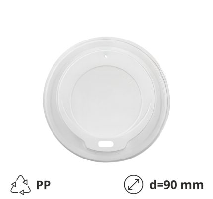 Poklopac PP za čašu d=90 mm bela 100 kom