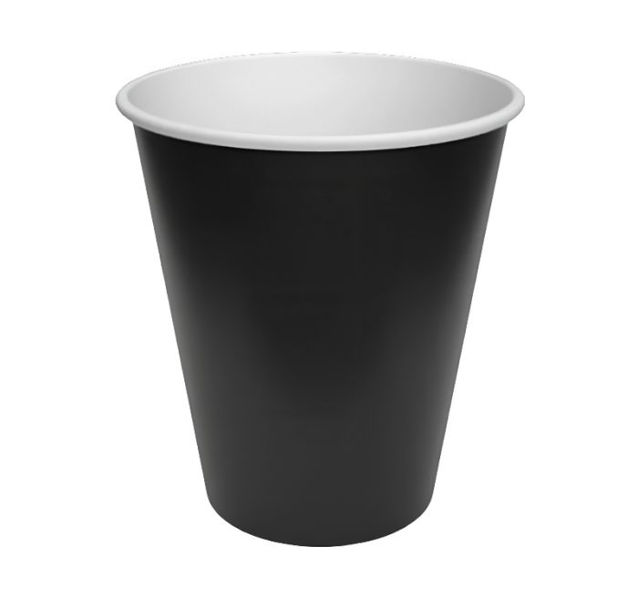 Čaša papirnata 300 (400) ml d=90 mm 1-slojna crna SUP, 50 kom