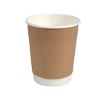 Čaša papirnata 240 (280) ml d=80 mm 2-slojna kraft SUP 25 kom/pak
