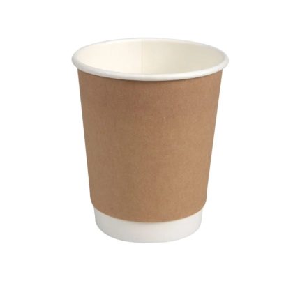 Čaša papirnata 240 (280) ml d=80 mm 2-slojna kraft SUP 25 kom/pak