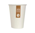 Čaša papirnata 240 ml d=80 mm 1-slojna, bijela Less is MORE SUP, 50 kom