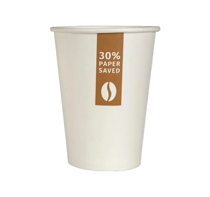 Čaša papirnata 240 ml d=80 mm 1-slojna, bijela Less is MORE SUP, 50 kom
