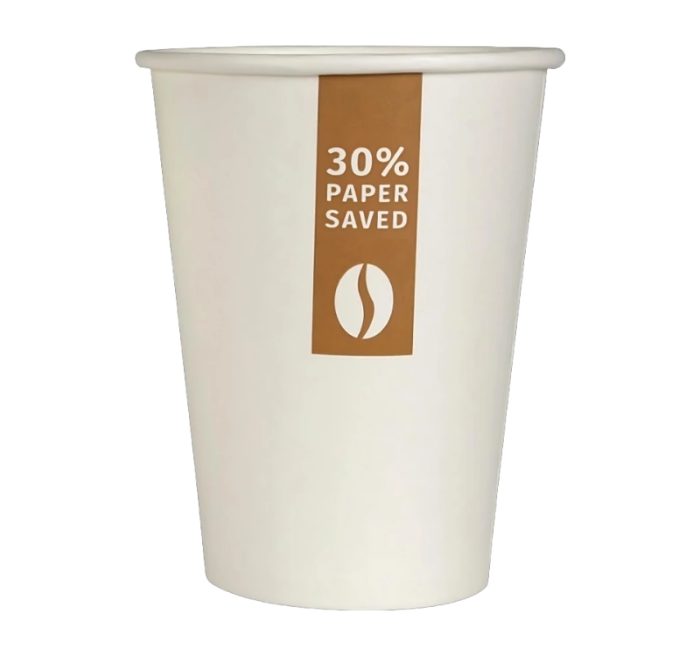 Čaša papirnata 360 ml d=90 mm 1-slojna, bijela Less is MORE SUP, 50 kom