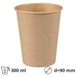 Čaša papirnata 300 (360) ml d=90 mm 1-slojna, kraft SUP, 50 kom