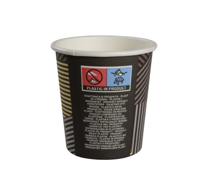 Čaša papirnata 100 (120) ml d=62 mm 1-slojna s dizajnom SUP, 50 kom