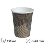 Čaša papirnata 150 (180) ml d=70 mm 1-slojna Apstrakcija Vending SUP, 100 kom