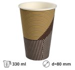 Čaša papirnata 330 ml d=80 mm 1-slojna s dizajnom SUP, 50 kom
