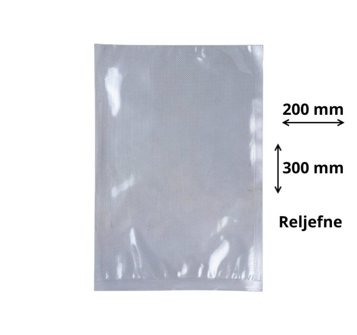 Reljefne vakuumske vrećice 200×300 mm 105 µm 100 kom