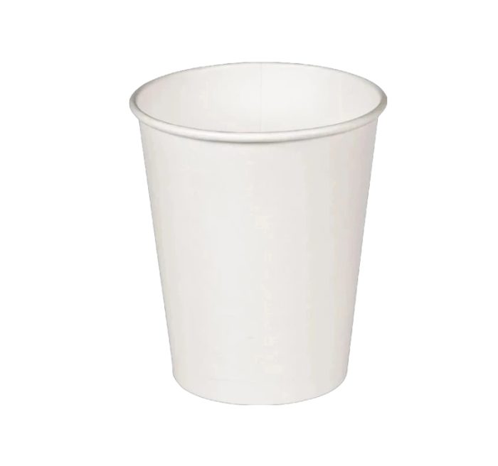Čaša papirnata 180 (210) ml d=72 mm 1-slojna bijela SUP, 50 kom